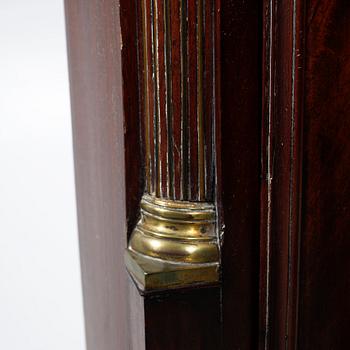 A 18th century grandfather clock.