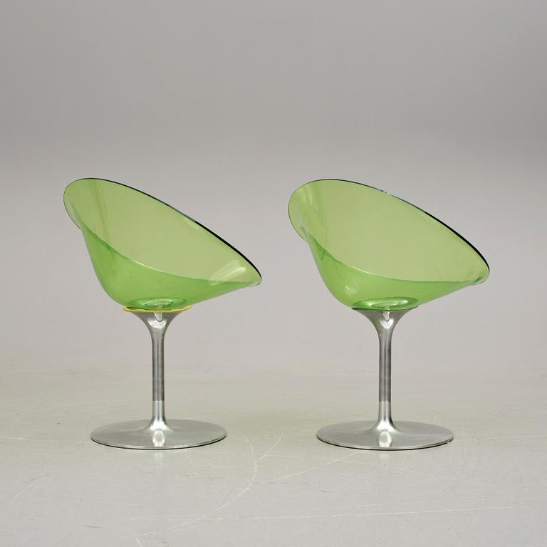 STOLAR, ett par, "Eros", Philippe Starck, Kartell, Italien, 1900-/2000-tal.