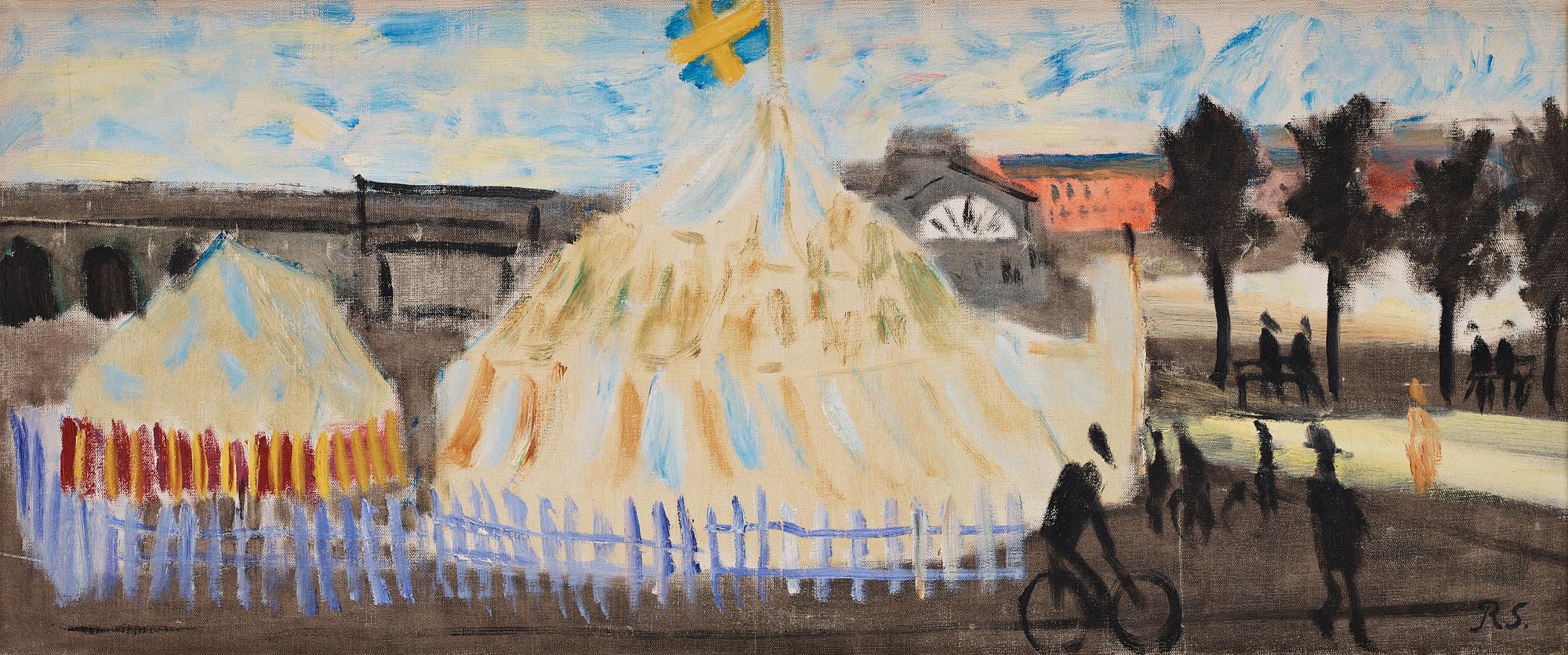 Ragnar Sandberg, Circus tent, Kungstorget.