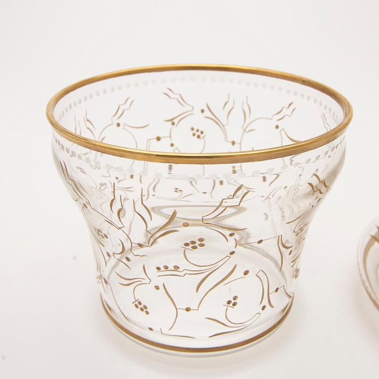 Ewald Dahlskog, Lock bowl, Kosta, 1920s/30s.