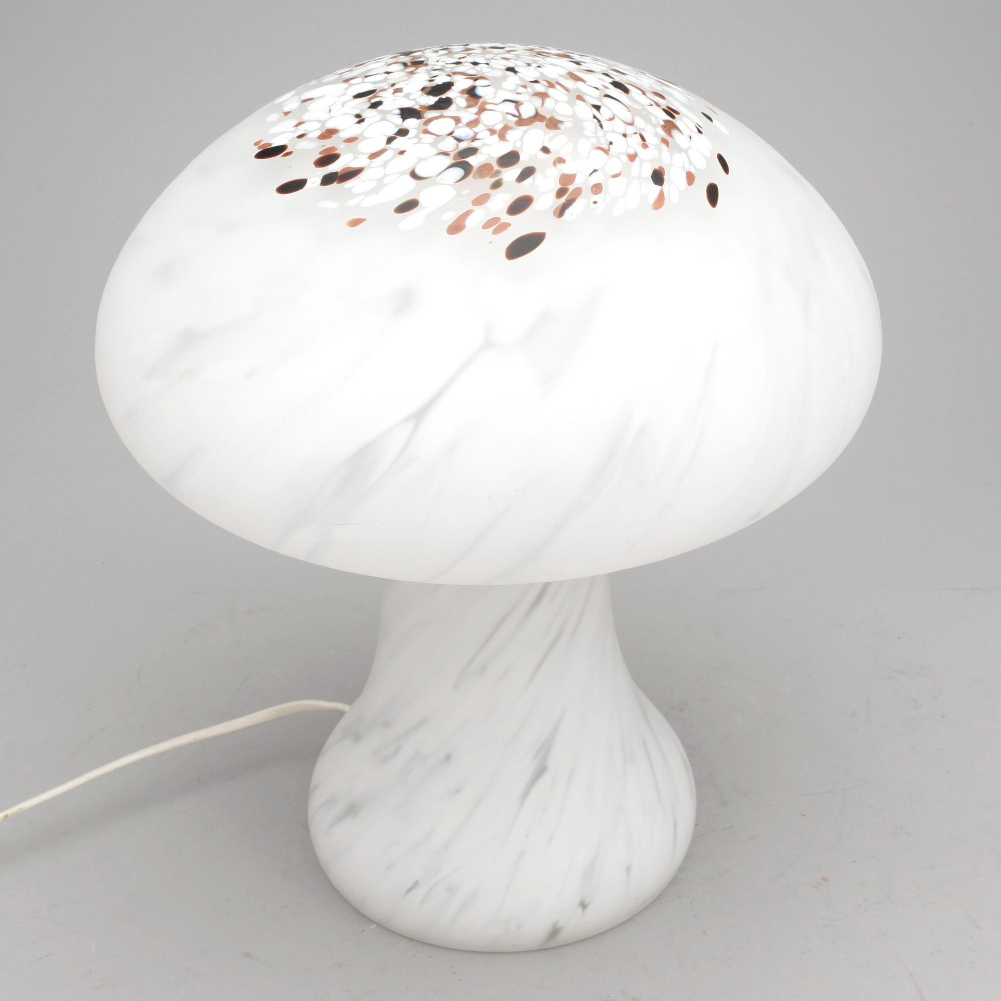 BORDSLAMPA, glas, Monica Backström, kosta. 1970-tal.