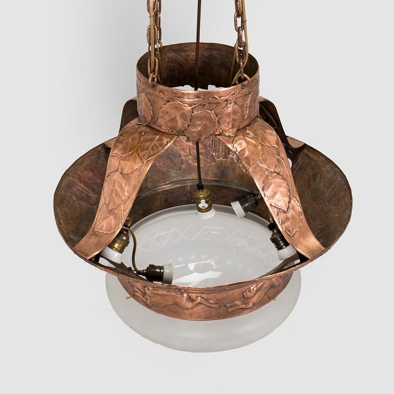 an early 20th century chandelier.