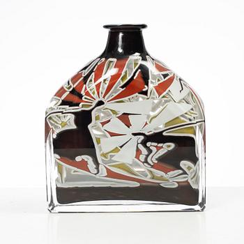 Helén Krantz, vaser, ett par, glas.