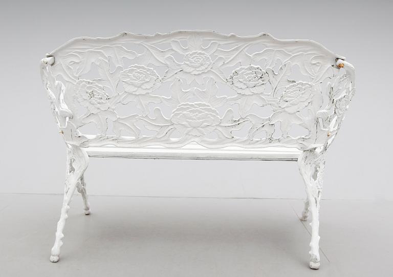 TRÄDGÅRDSSOFFA, aluminium, 1900-talets andra hälft.