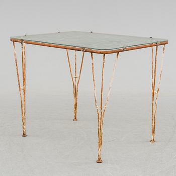 TRÄDGÅRDSBORD SAMT 4 STOLAR, troligen 1950-tal.