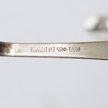 Jacob Ängman, bestickservis, 89 delar, silver, "Rosenholm", GAB, Eskilstuna, 1961-87.