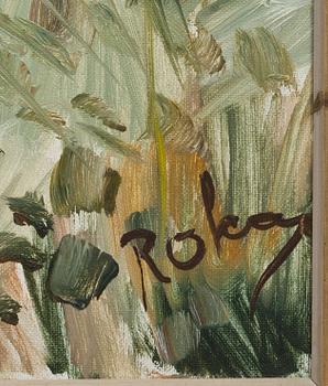 CHARLES ROKA, olja på duk, signerad.