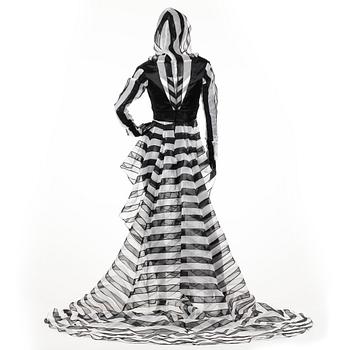 LARS WALLIN, a black and white dress.