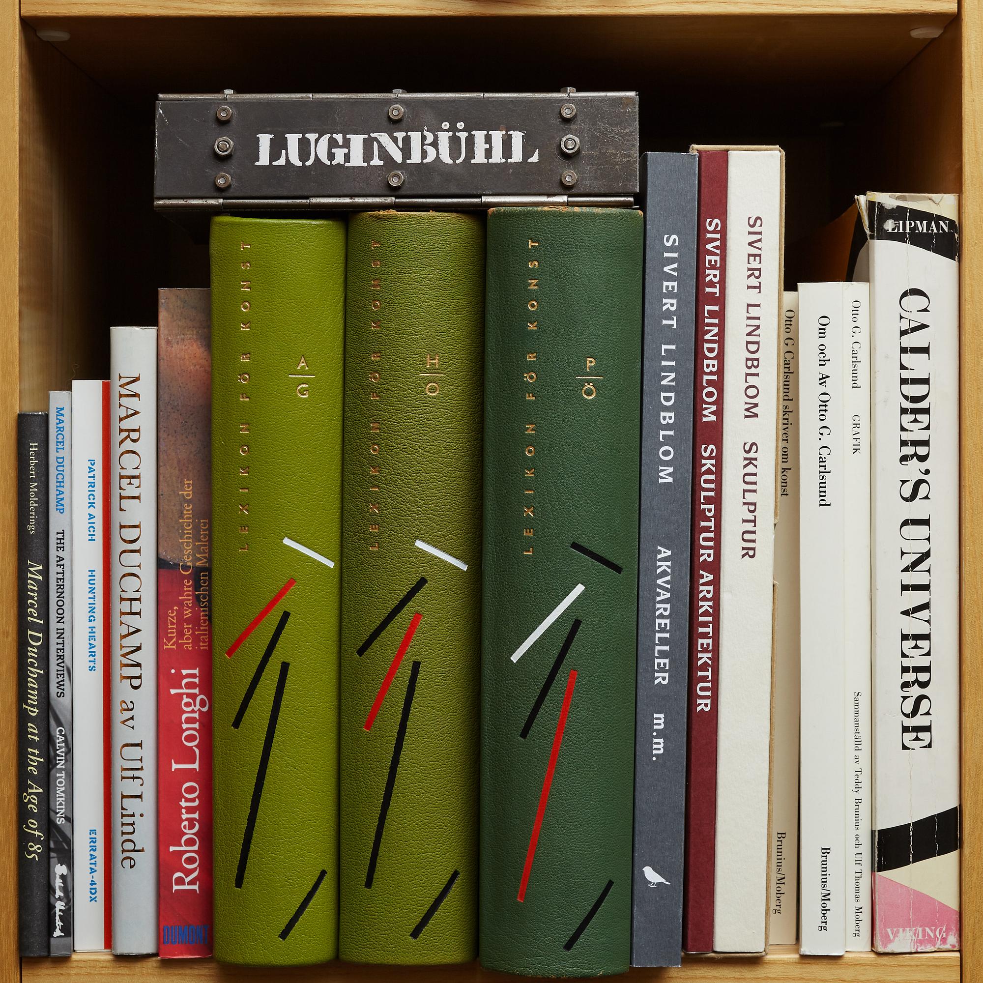 Björn Springfeldt's art library.