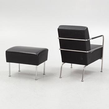 Gunilla Allard, fåtölj med fotpall, "Cinema", Lammhults.