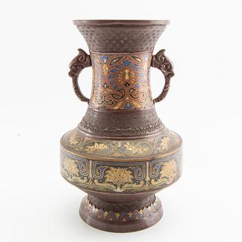 Vas, cloisonné, Japan, Meiji (1868-1912).