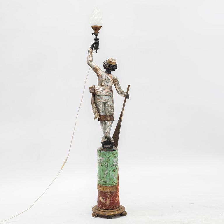 Golvlampa, omkring 1900.