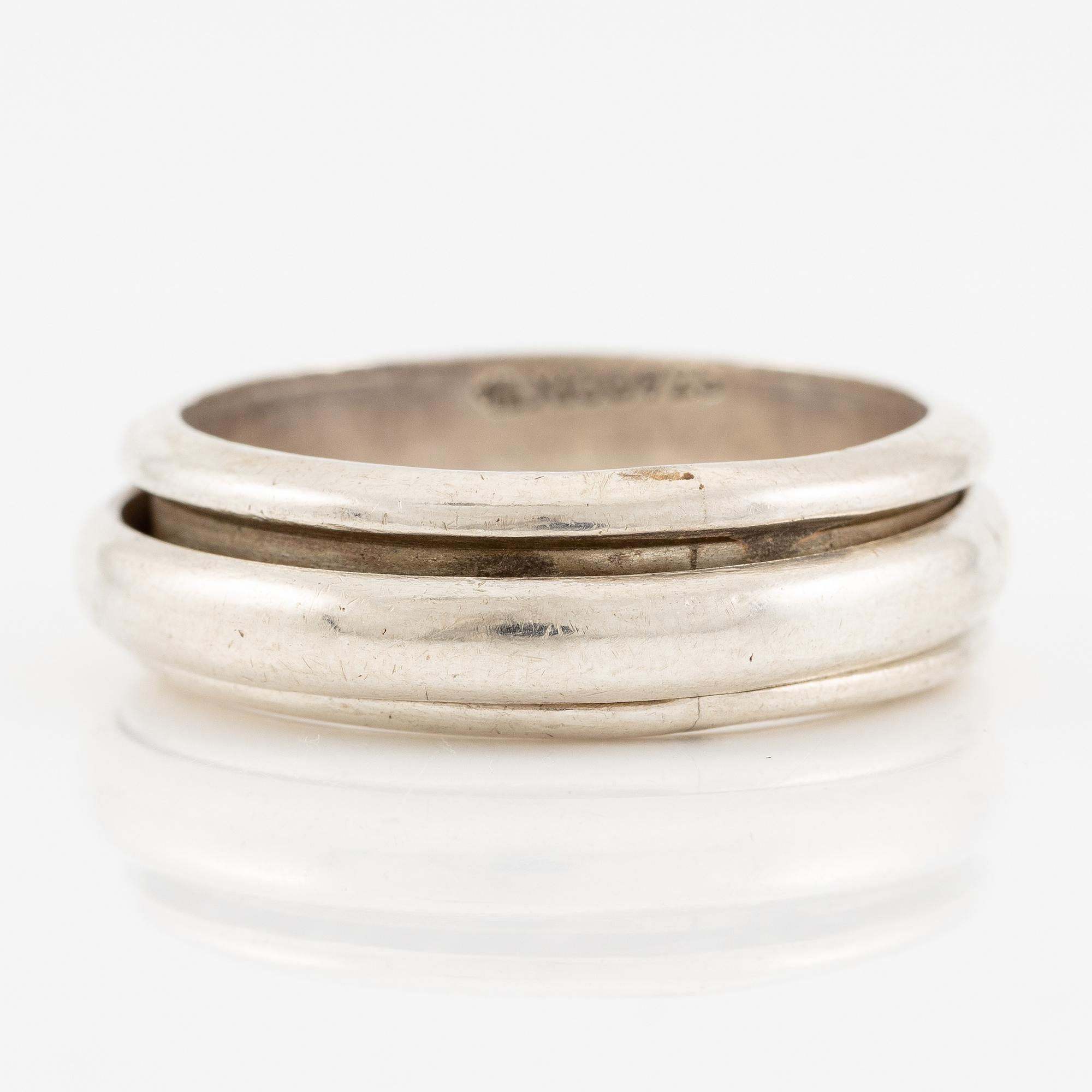 Ring, silver, Mexico.