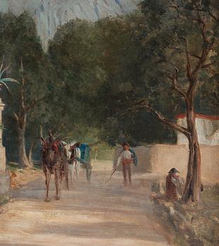 Wilhelm Dahlbom, A street in Menton.