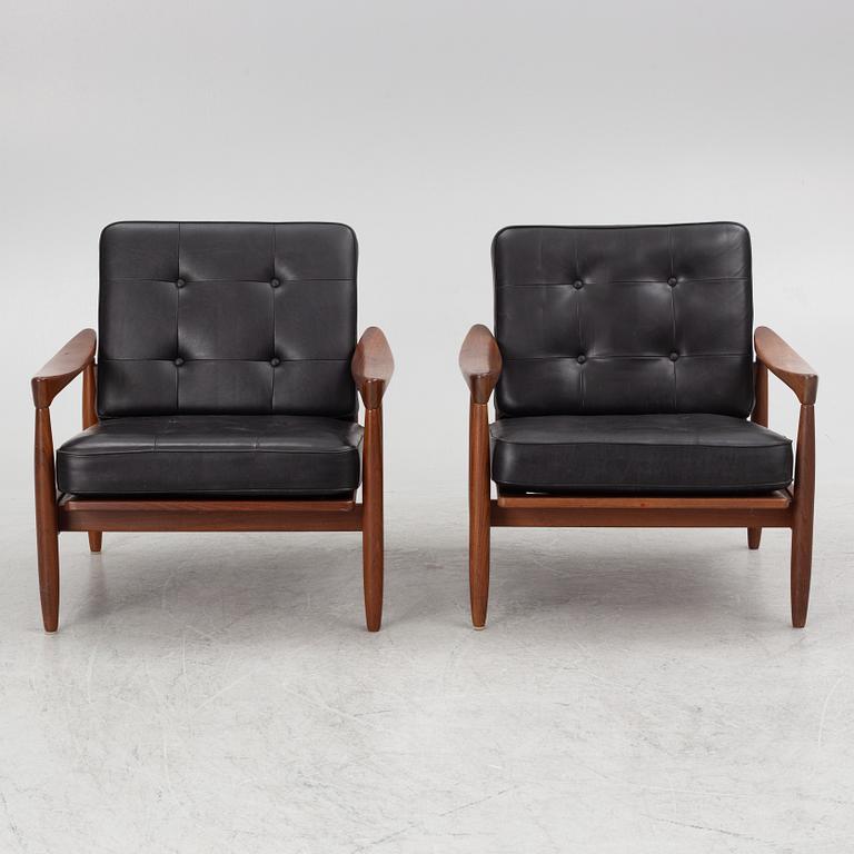 Erik Wørts, armchairs a pair, "Kolding", IKEA, 1960s.