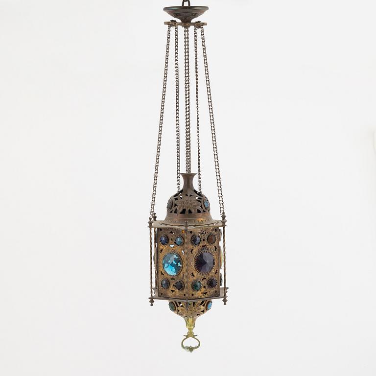 Lantern, Turkish, circa 1900.