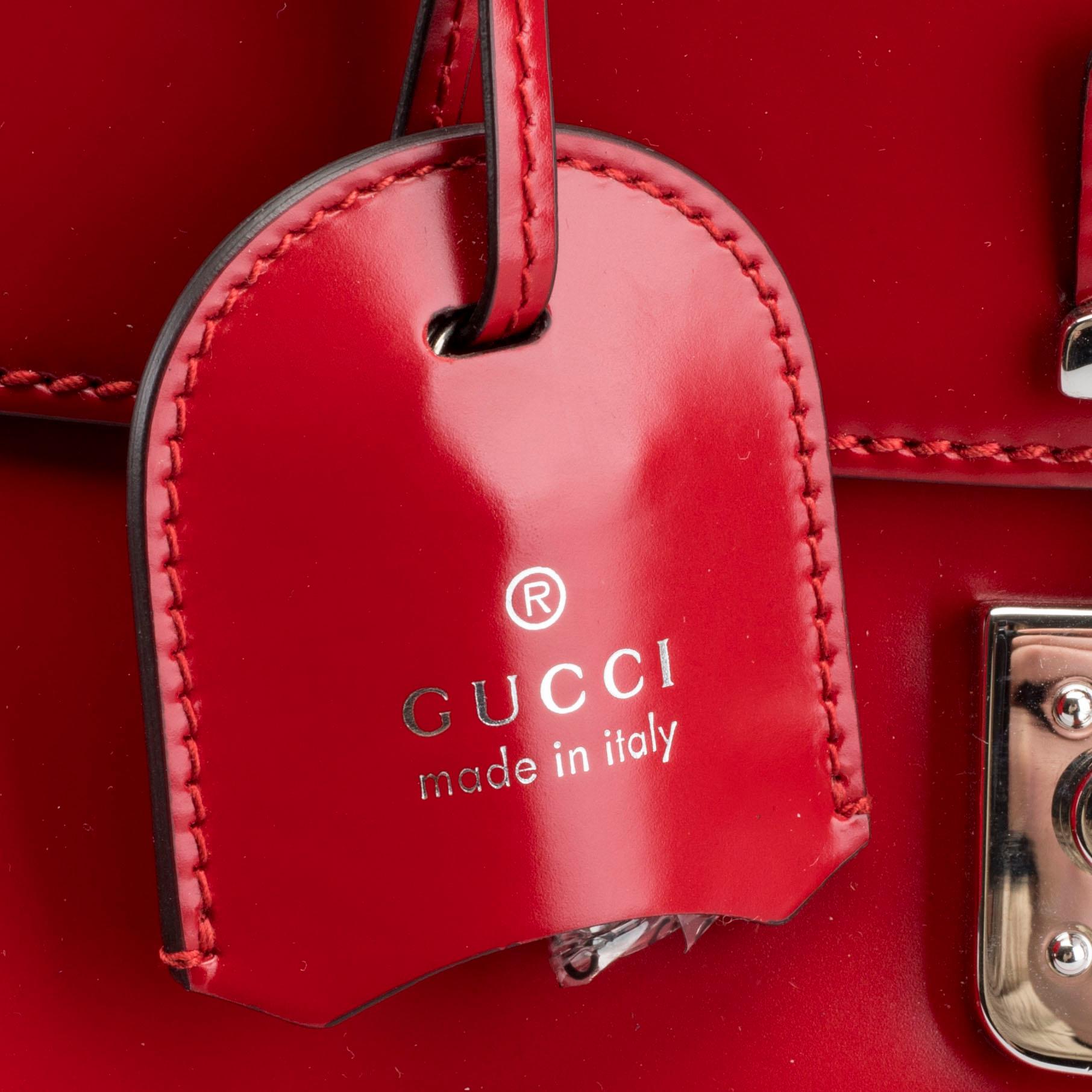 GUCCI, "Calfskin Bambu Medium Lady Lock Top Handle", väska.