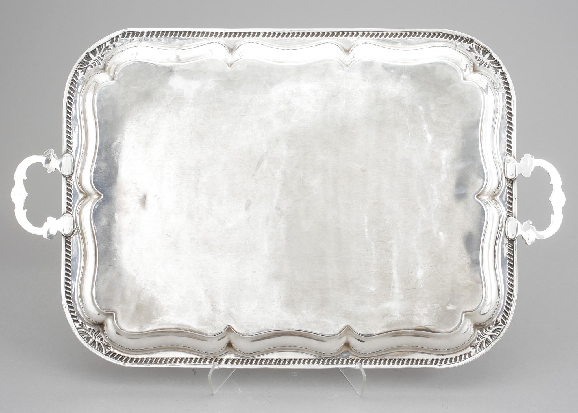 BRICKA, nysilver, tidigt 1900-tal.