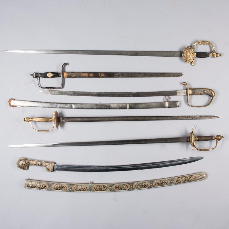 SVÄRD 6 st, 1800-1900-tal.