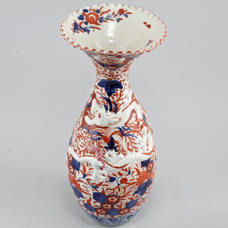 VAS, porslin, Imari,  Japan, sent 1800-tal.