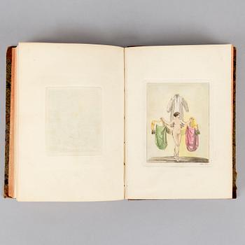 ”Resa til Italien”, med 38 handkolorerade planscher.