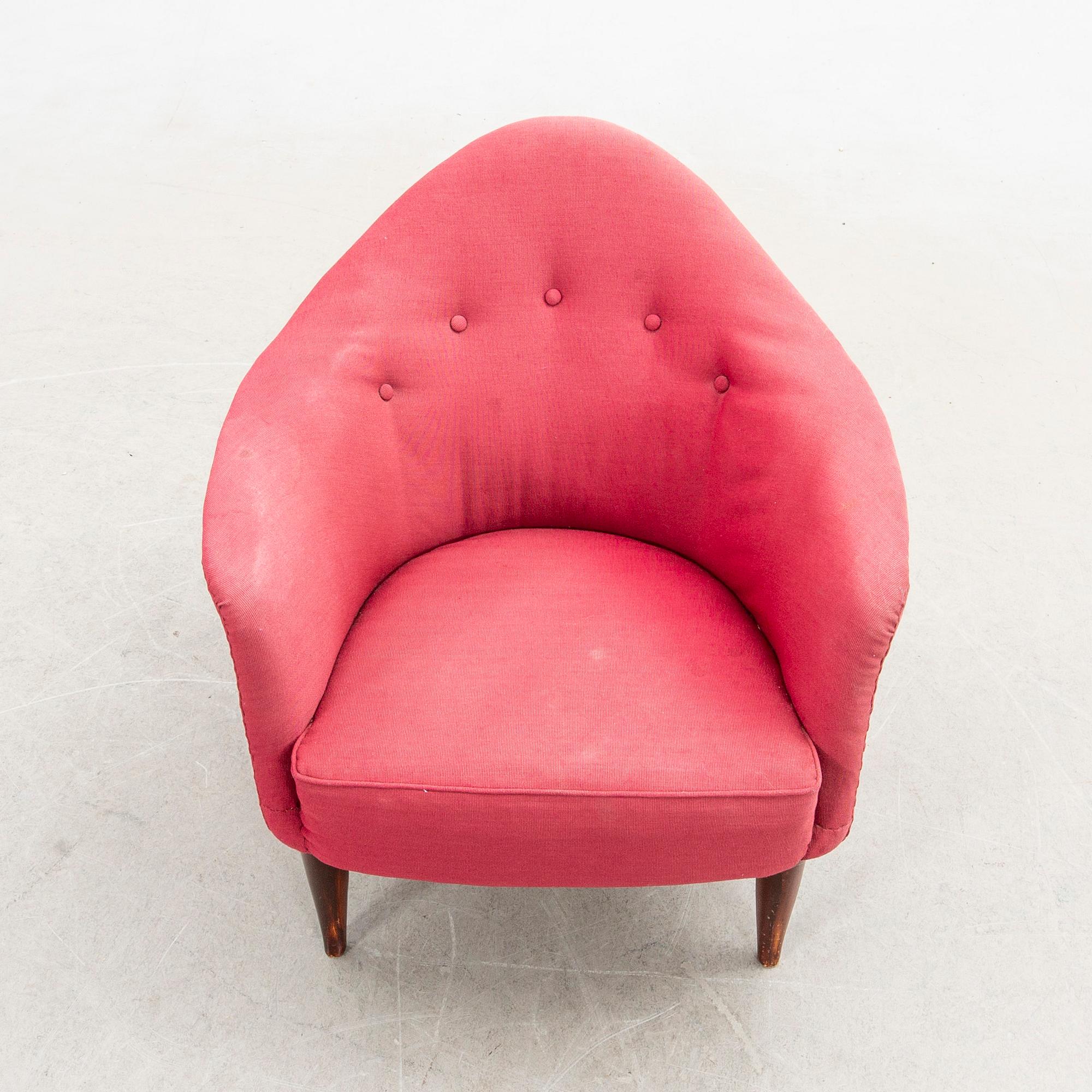 Kerstin Hörlin-Holmquist, armchair, "Little Adam" from the series "Paradise", Triva, Nordiska Kompaniet, mid-20th century.