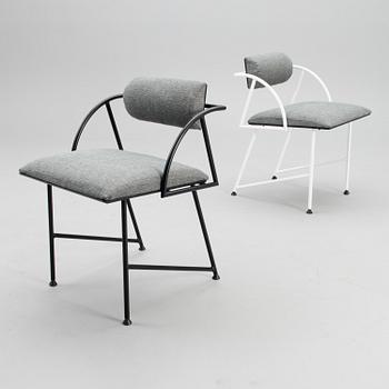 Two 1980s armchairs.