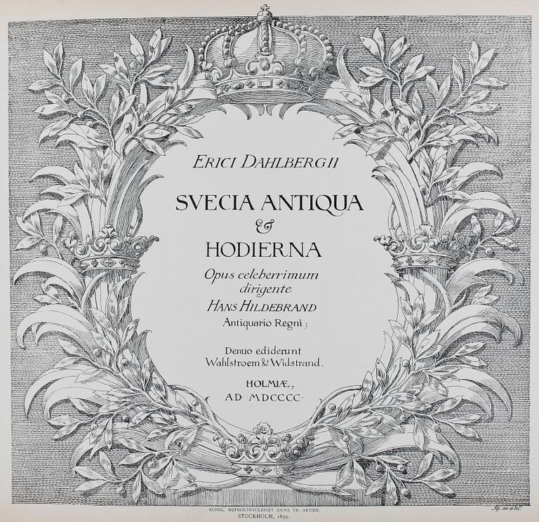 BOK. Svecia Antiqua et Hodierna. Kungl. Hofboktr: Idun Tryckeri Aktiebolag. Stockholm 1899.