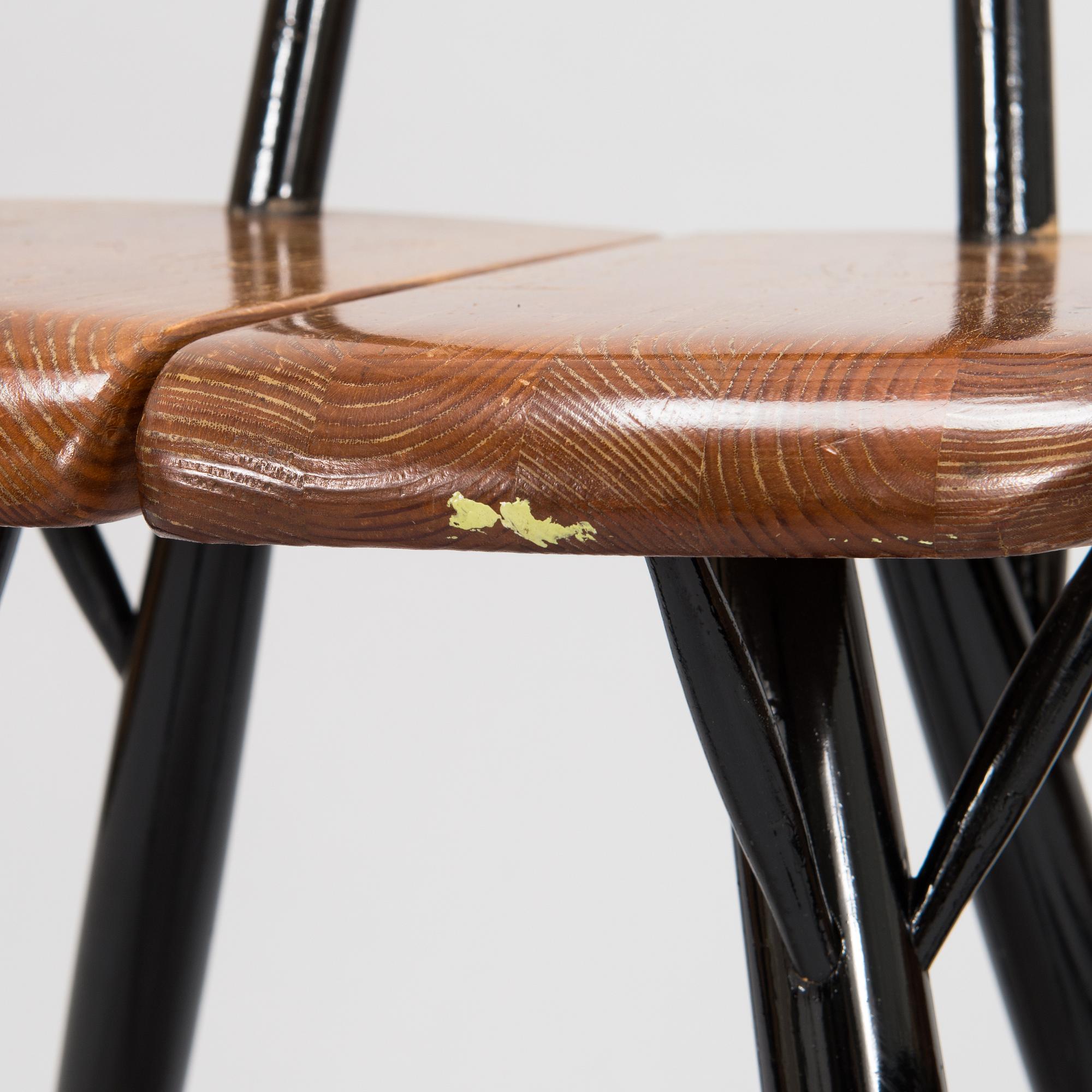 Ilmari Tapiovaara,  A set of six 1960's 'Pirkka' chairs, for Laukaan Puu.