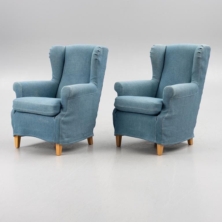 Armchairs, a pair, contemporary manufacture.