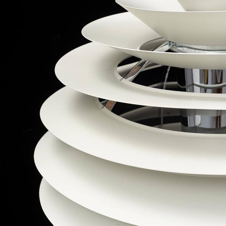 Poul Henningsen, a 'PH Globe/Louvre' pendant light, Louis Poulsen, Denmark.