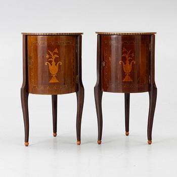 Cabinets, a pair, Louis XVI style, 20th century.