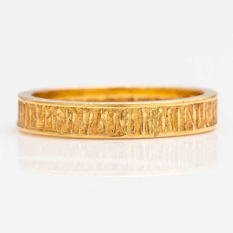 Björn Weckström, Ring "Lapp gold", 18K guld. Lapponia 1972.