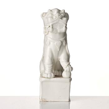 A Chinese blanc de chine joss stick holder, Qing dynasty, Kangxi (1662-1722).