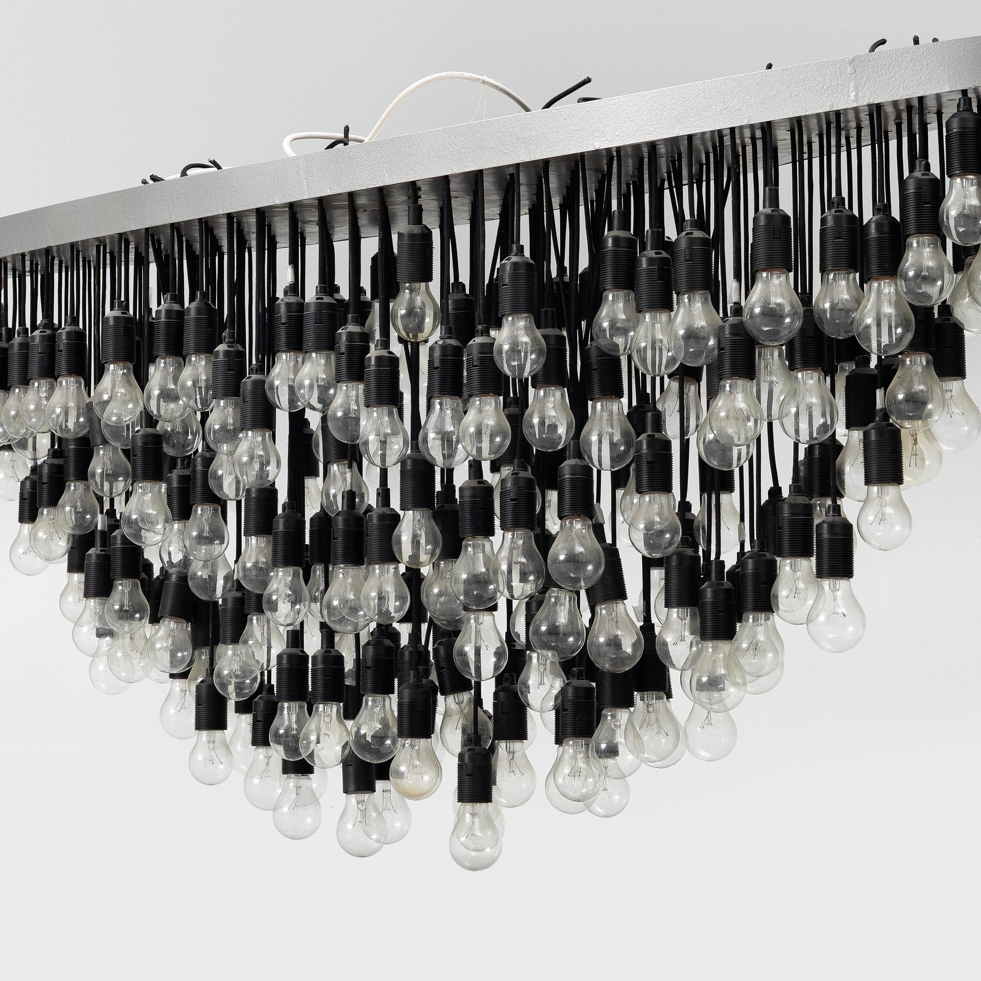 Bengt Fröderberg, (b. 1951), ceiling lamp, "Crocodile", own studio.