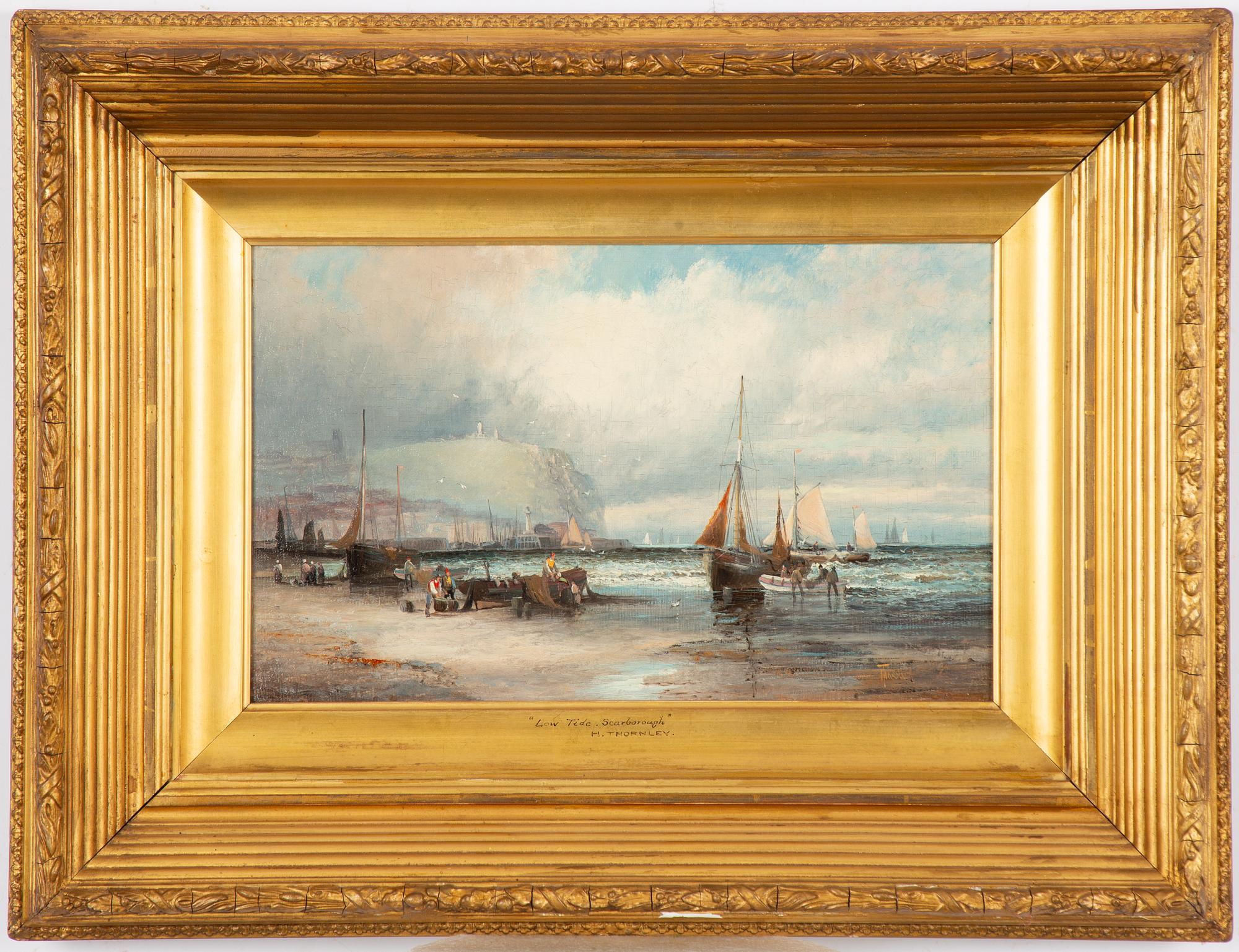 Charles Thornley, "Low tide - Scarborough".