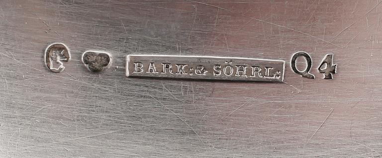 TÅRTSPADE, silver, Barkander & Söhrling, Linköping 1846. Vikt ca 81 g.