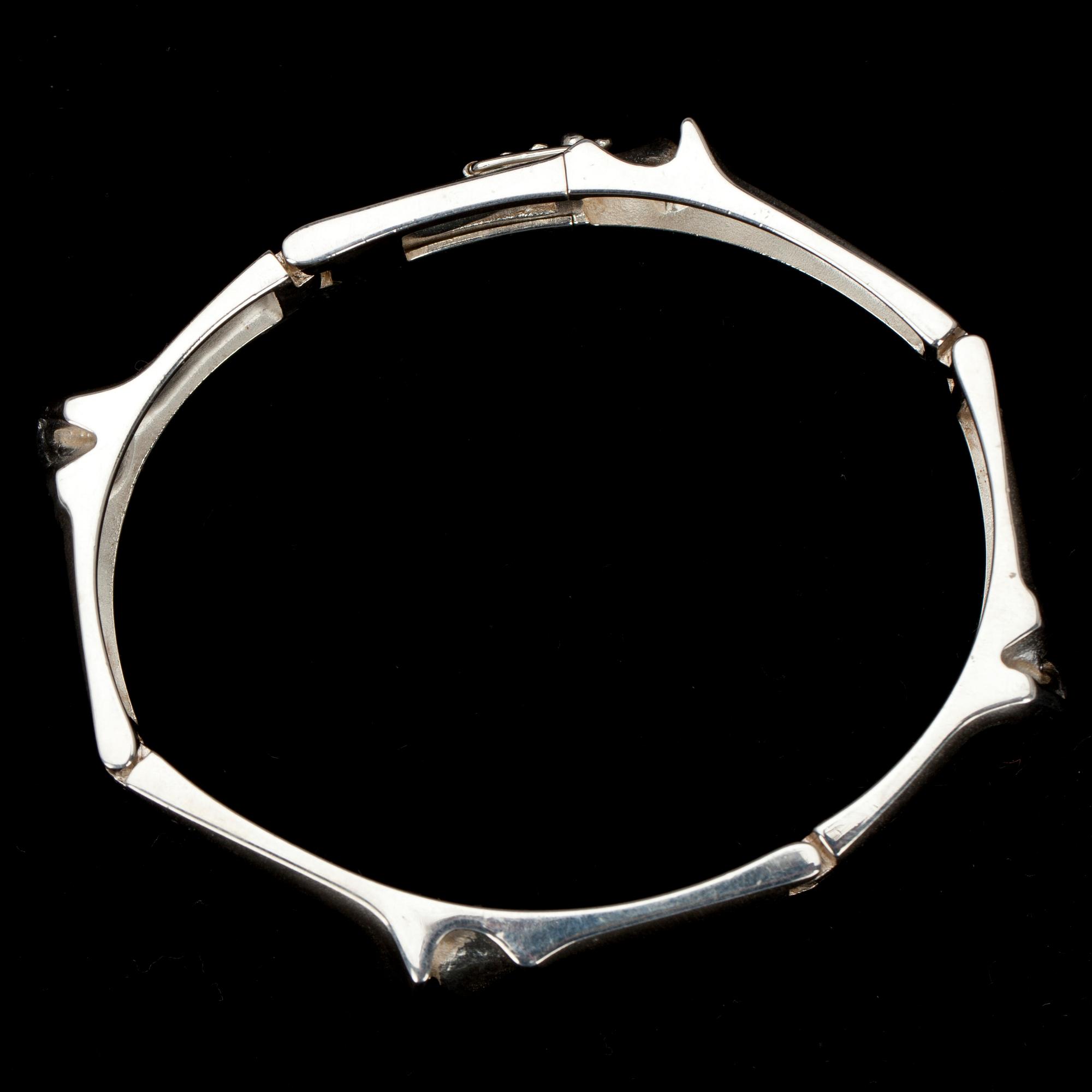 ARMBAND, sterling silver, "Ceres" Björn Weckström Lapponia 1974. Vikt 46 g.