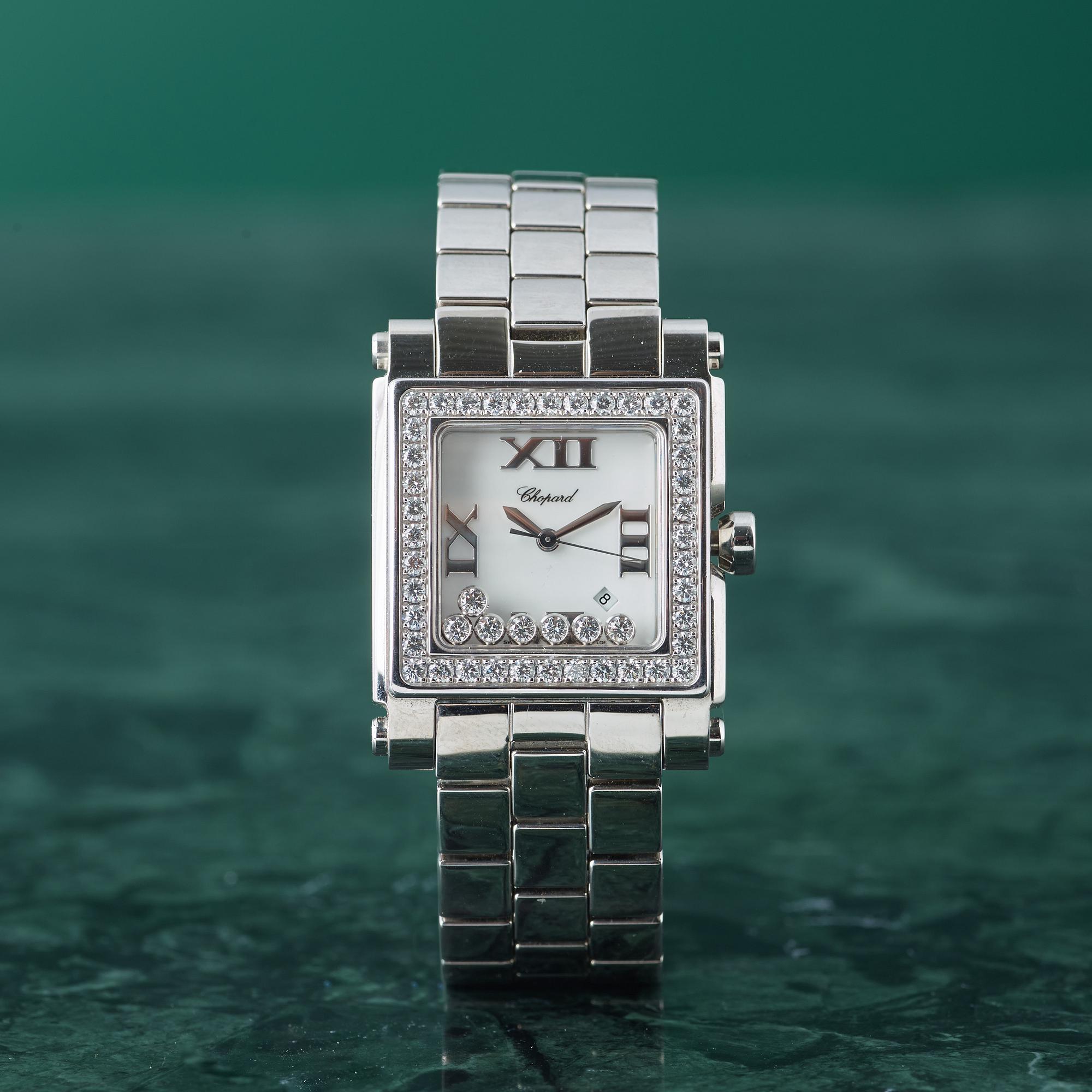CHOPARD, Happy Sport, armbandsur, 29,5 x 27 (38) mm,