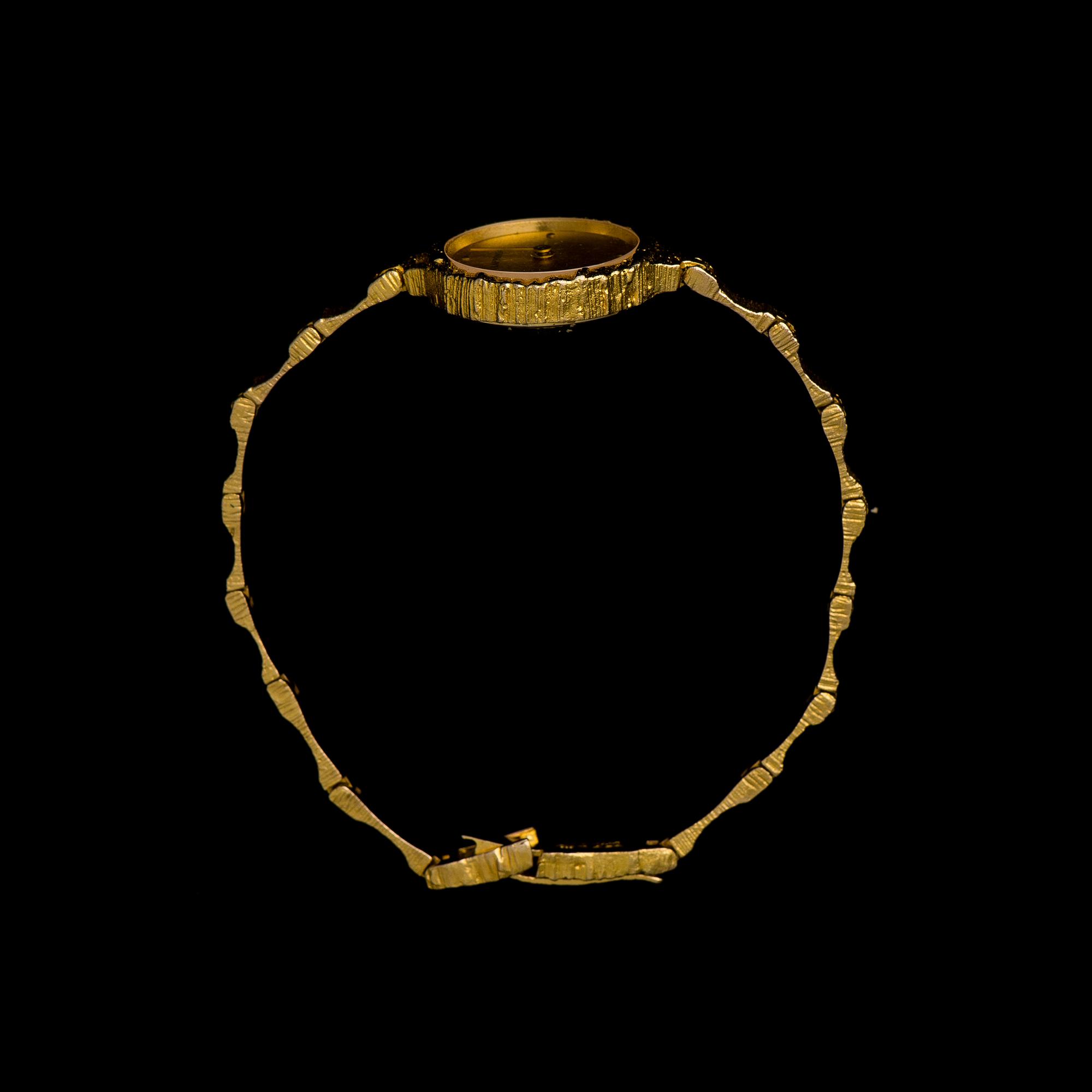 BJÖRN WECKSTRÖM, A WRISTWATCH Coco, 14K gold, Lapponia 1983.