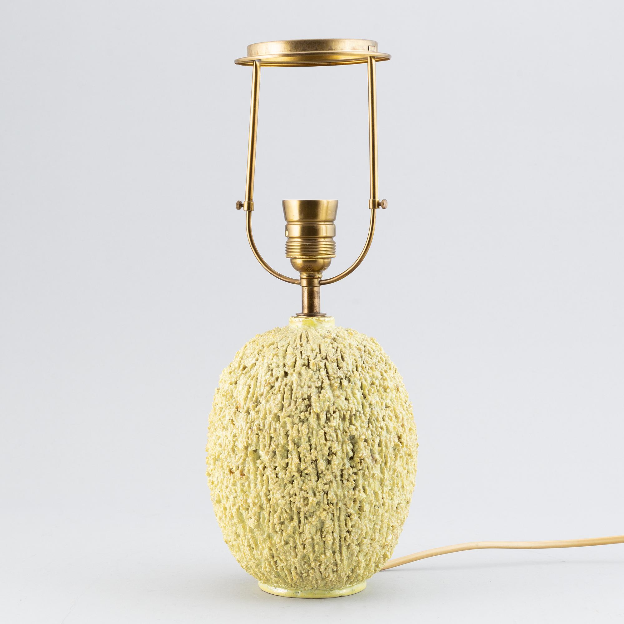 Gunnar Nylund, stoneware table light, Rörstrand.