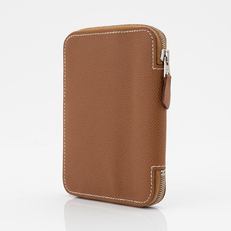 Hermès, a Cognac veau epsom wallet/agenda.