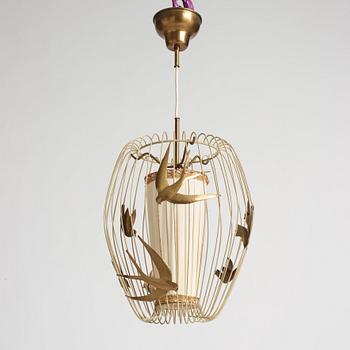 Hans Bergström, a ceiling lamp, model "3", ateljé Lyktan, Sweden 1940-50s.