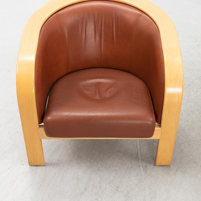 Björn Hultén, fåtöljer ett par, "Barbro", Gärsnäs, modellen formgiven 1972.