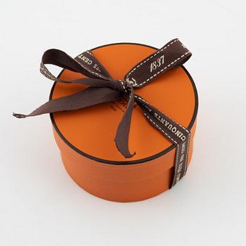 Hermès, a black Box calf skin 'Collier de Chien' bracelet, 1995.