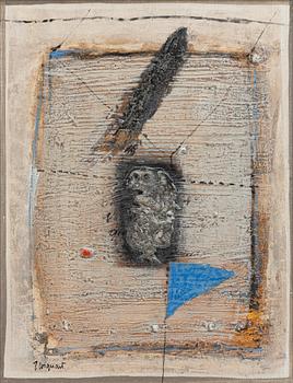 James Coignard, "Profil et triangle bleu".