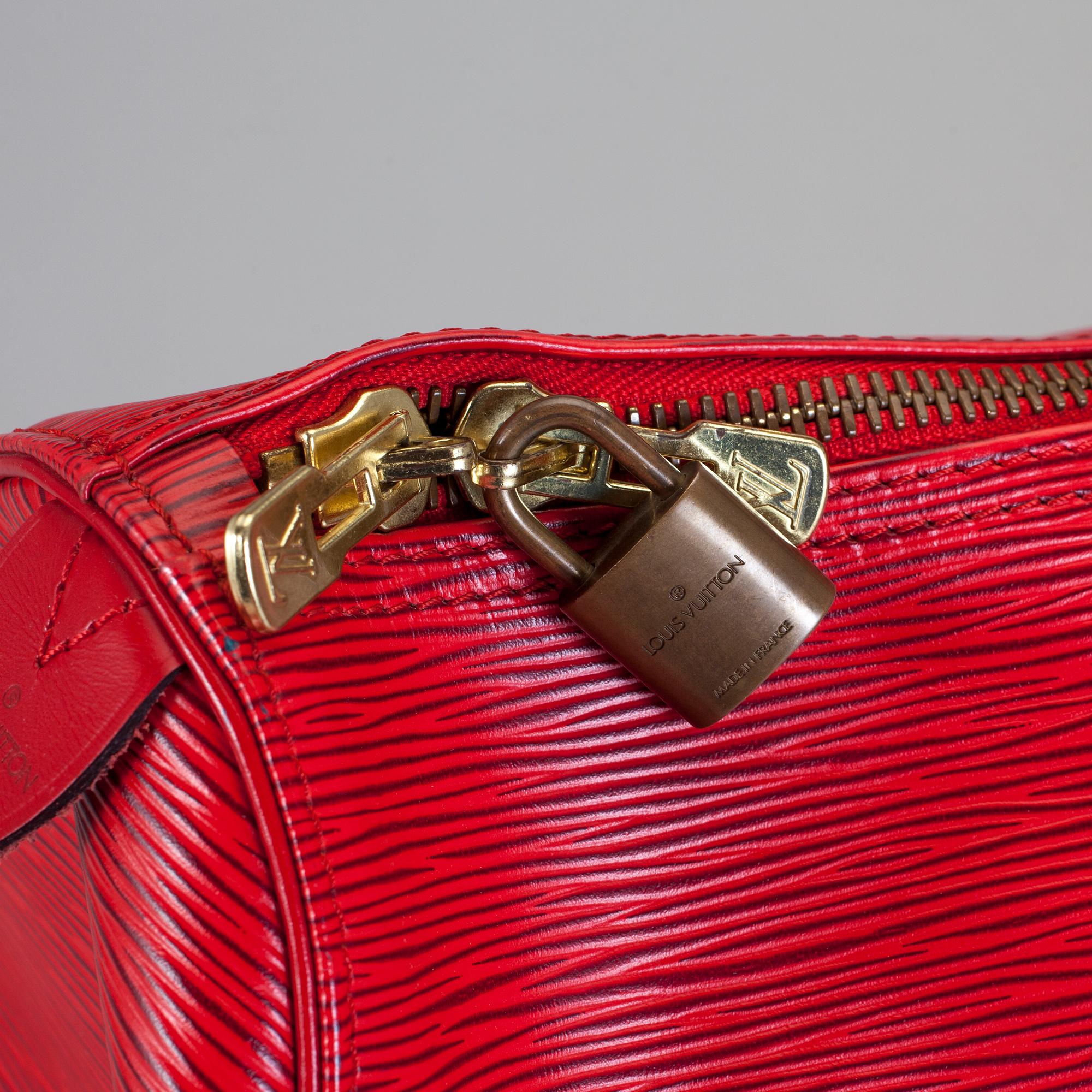 VÄSKA, "Keepall 50 Epi", Louis Vuitton.