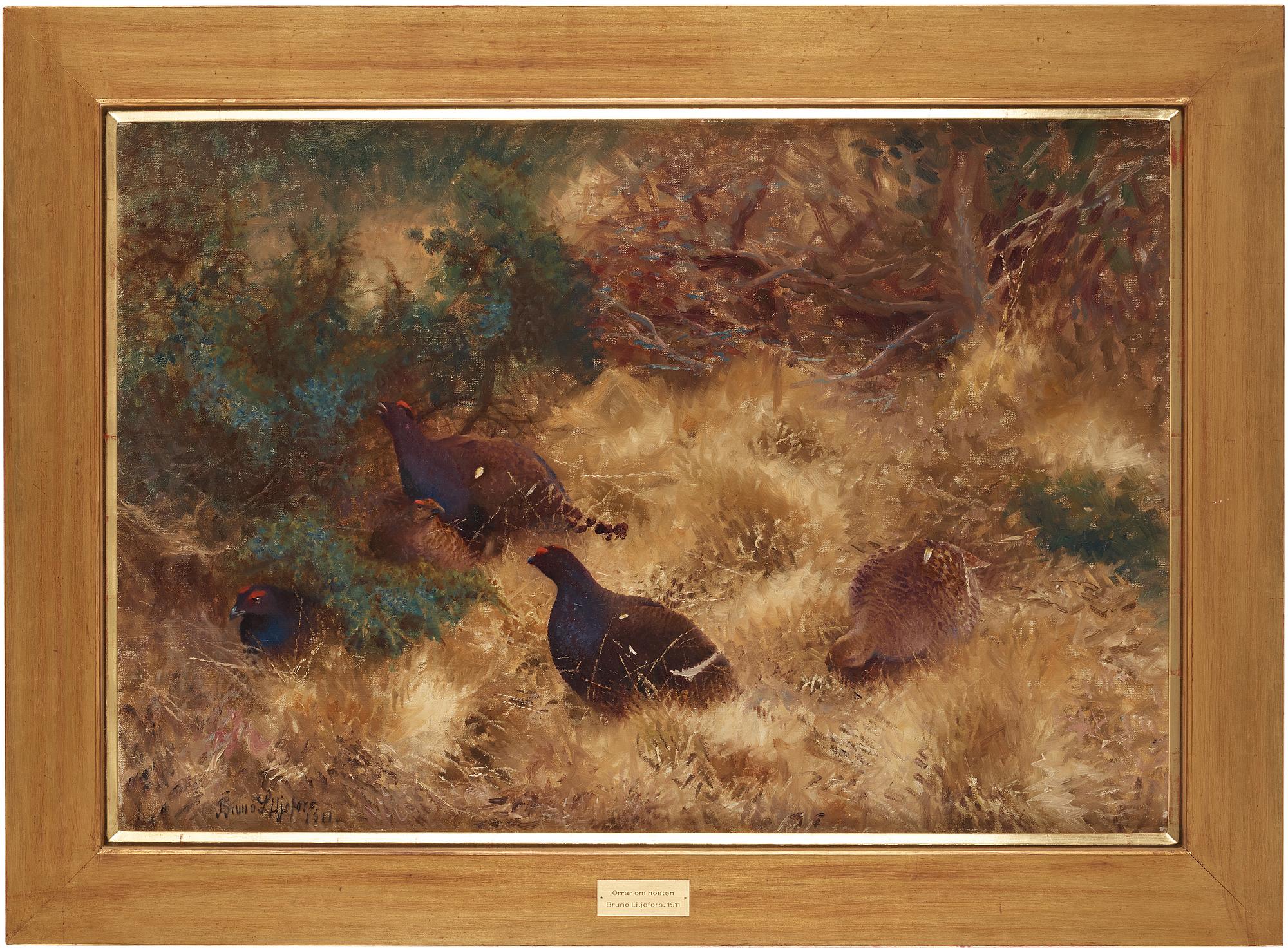 Bruno Liljefors, Grouse in Autumn.