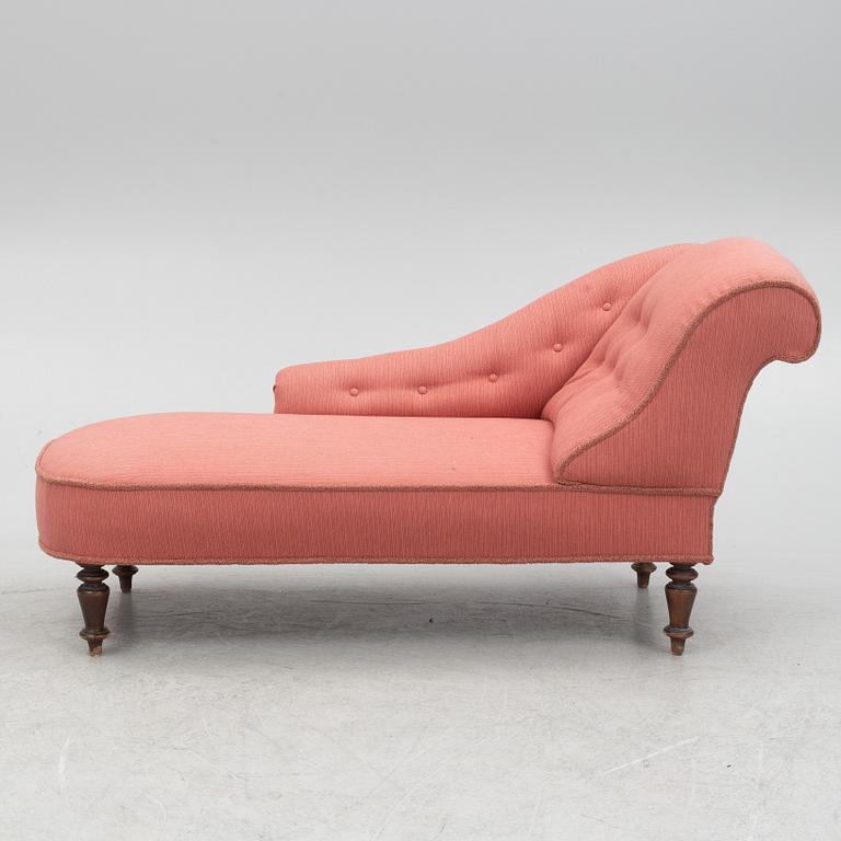 Chaise longue/daybed, late 19th century.