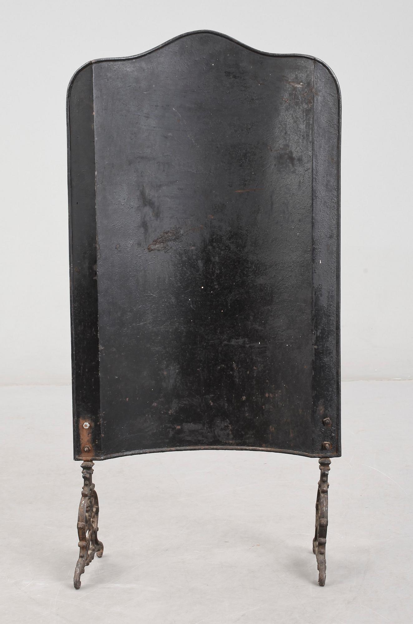 ELDSKÄRM, plåt, 1800-talets slut.